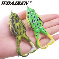 hot！【DT】 Topwater Silicone Frog Soft 90mm 13.5g Propeller Flippers Wobblers Swimbait​s Artificial Baits Bass Fishing Tackle