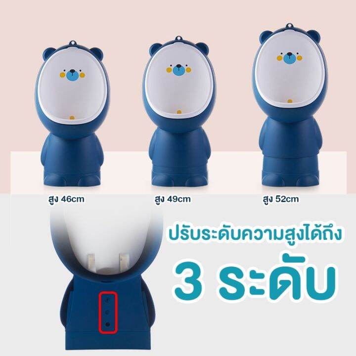 โถฉี่รุ่น-teddy-bear-โถฉี่เด็ก-โถฉี่-กระโถนฉี่-โถฉี่เด็กพกพา-โถพกพา-ห้องน้ำเด็ก-แถมฟรีแปรงขัดและที่แขวน1ตัว-วัสดุเเข็งเเรงทนทาน-จุได้ถึง1ลิตร-เเยกชิ้นได้-ปรับระดับได้a471