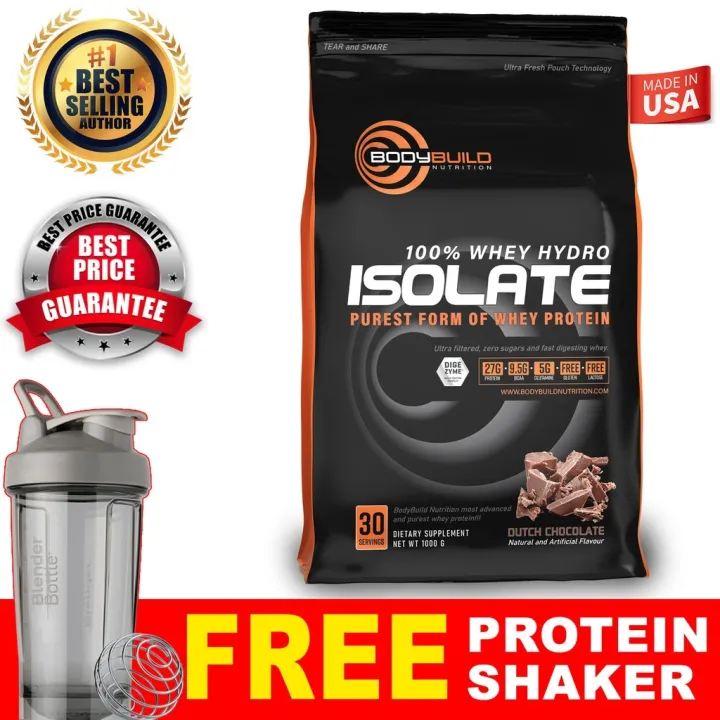 BodyBuild 100 Whey Hydro Isolate 2.2lbs Purest Form Of Whey Isolate