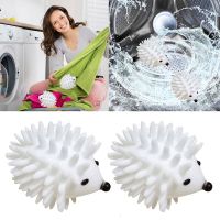 2pcs Hedgehog Reusable Dryer Balls for Dryer Machine Anti Static Soft Laundry Washing Balls Drying Fabric Softener Alternative