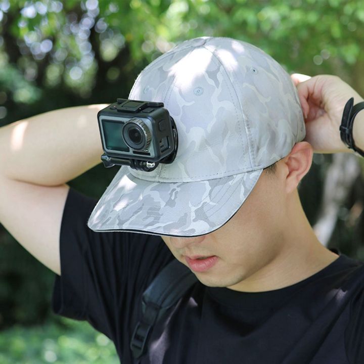 หมวกกล้องเพื่อการกีฬา-tuyu-สำหรับ-gopro-hero7-6-5-dji-osmo-eken-sjcam-หมวกกล้องแอคชั่นแคมเมราพร้อมสกรูและฐานภูเขา-j