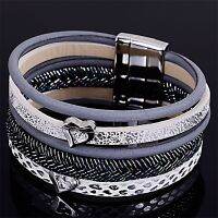 【CW】 Miasol Multilayers Leather Magnetic Clasp Gifts