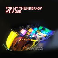 สำหรับเปลี่ยนแผ่นปิดหน้าสำหรับรุ่น THUNDER 4 SV หมวกกันน็อคสำหรับ MT-V-28B เลนส์หมวกกันน็อกชิ้นส่วน MT ดั้งเดิม