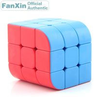 Cosetteme [Picube] FanXin 3x3x3 Trihedron Magic Cube Cambered Surface Professional Speed Puzzle Twisty Brain Antistress Educational Toys