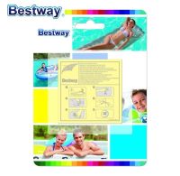 62068 Bestway 10 Pcs 2.5x2.5In กาวซ่อม Patch สำหรับพลาสติกสระว่ายน้ำ,เรือเป่าลม,เสื่อ,โซฟา,เตียง 6.5x6.5 ซม.Heavy Duty Patch-asdewrwerds