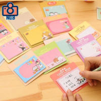 No.8 กระดาษโน๊ตมีกาว Post-it โพสอิท การ์ตูน สไตล์เกาหลี คละลาย