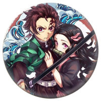 ป้ายอนิเมะ Spiderma Demon Slayer Kimetsu No Yaiba เข็มกลัดการ์ตูนกระเป๋านักเรียนไอคอนสะสมกระเป๋าเป้สะพายหลังเข็มกลัดปุ่ม