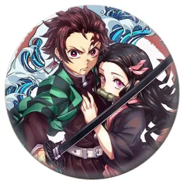 Cheap Anime Demon Slayer: Kimetsu No Yaiba Kamado Tanjirou Pin Button  Brooch Badge New