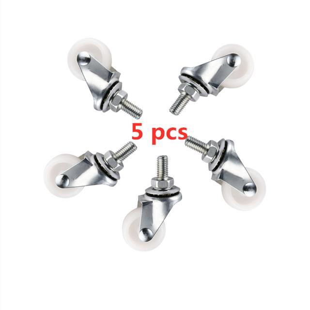 5pcs-lot-1-inch-screw-rod-caster-m8-centimeter-small-wheel-diameter-25mm-wear-resistant-pulley-one-nylon-universal