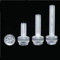 10-50pcs M3 M4 M5 M6 M8 Acrylic PC Transparent knurled Thumb Screw PC Hand Twist Screw Computer Hand Tighten Screws