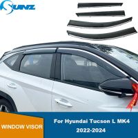 คิ้วกระจกรถ Se สำหรับ Hyundai Tucson L MK4 2022 2023 2024ที่บังแดดหน้าต่างรถที่บังแดดชีลด์ที่บังแสงกระจกรถที่ครอบป้องกัน