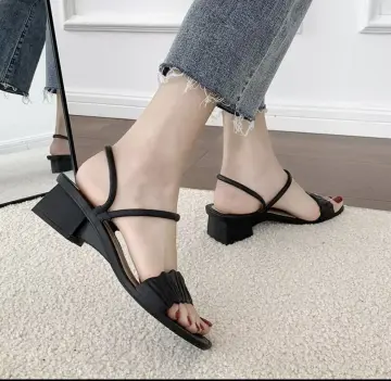 Rubber hot sale heel sandals