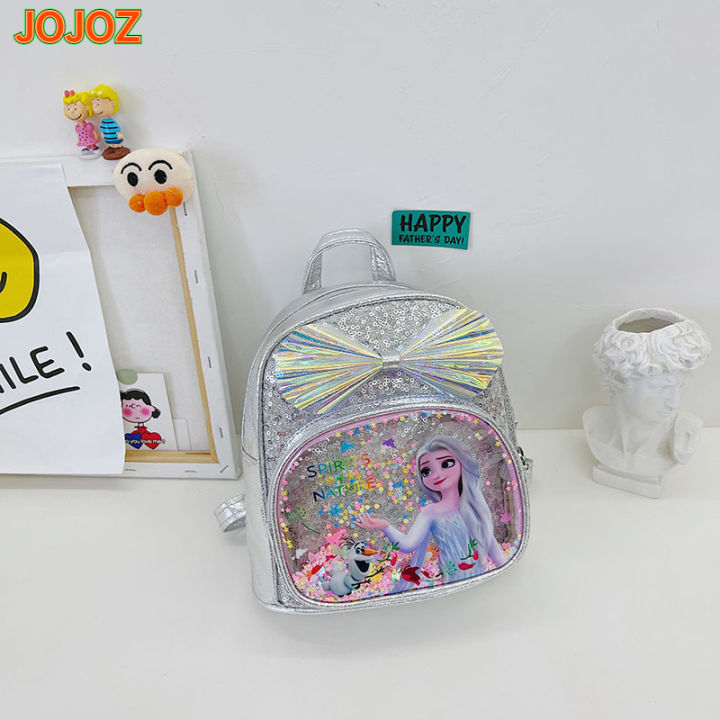 jojoz-กระเป๋านักเรียนแฟชั่นสำหรับเด็ก-กระเป๋าเป้สะพายหลังสำหรับโรงเรียนอนุบาลพิมพ์ลาย-frozen-elsa-สำหรับเด็กผู้หญิง