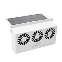 Solar Car Ventilation Fan Dual-Vent Car Exhaust Fan Solar Car Cooler