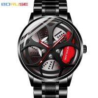 BORUSE Explosive Waterproof Wheel Watch Mens Stainless Steel Fashion Luminous