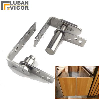 304 stainless steel bar counter invisible door hinge shaft Freely open in both directions automatically close for cowboy door