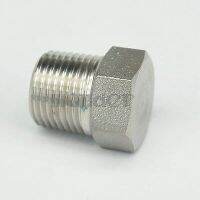 1-1/4" NPT  Male 304 Stainless Steel Hex Head Solid Plug Forged Pipe Fitting Water Gas Oil 3000 PSI Pipe Fittings Accessories