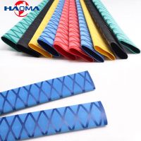 1M Anti-slip Heat Shrink Tube For Fishing Rod DIY Racket Sleeve Electrical Insulation Shrink Wrap Diameter 15~40mm Electrical Circuitry Parts