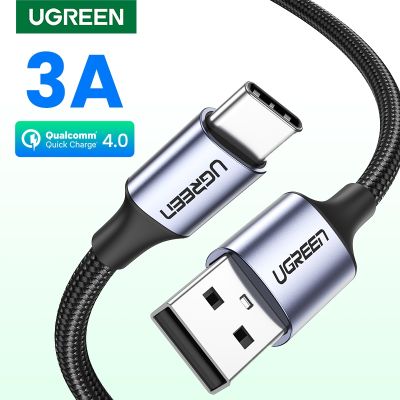 สาย UGREEN USB Type C 3A เร็ว,S20ที่ชาร์จสำหรับ Samsung S21 Xiaomi สาย POCO USB C USB C ที่ชาร์จสายเคเบิลชาร์จโทรศัพท์สาย