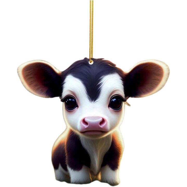 10pcs-cute-cartoon-cow-car-pendant-home-tree-decoration-christmas-ornament-home-decoration