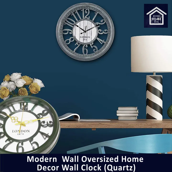 Buenas Modern Wall Oversized Home Decor Wall Clock Lazada PH