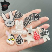 1PCS PVC Luminous Cute Cartoon Fridge Magnetic Sticker Bad Bunny Man Rabbit Fire Refrigerator Magnets Kids Gifts Office Supplies