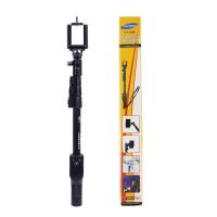 yunteng-1288 Monopod ไม้เซลฟี่มีรีโมทบลูทูธในตัว - สีดำ