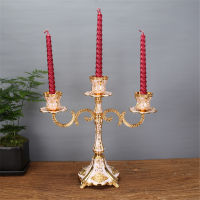 IMUWEN Metal Candle Holders Design Candlestick Luxury Tabletop Stand Wedding Centerpieces Candela For Home Decor Candelabrum