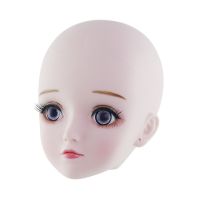 (Popular toys) 60เซนติเมตรตุ๊กตา BJD หัวโล้นสีฟ้าลูกตาจำลองขนตาเอลฟ์หู1/3 DIY ร่างกายเปลือยหญิงแต่งหน้าอุปกรณ์ของเล่นสำหรับสาว