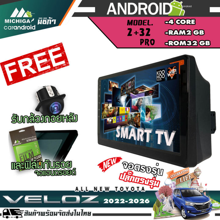 ใหม่-จอแอนดรอยด์-toyota-velo-ใส่ซิม-ตรงรุ่น-10นิ้ว-toyota-veloz-2022-2026-appiecarplay-android-auto-รองรับsim4g-มีสเปคให้เลือก