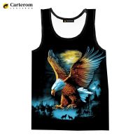 2023 Animal Eagle 3D Printed Tank Tops Mens Clothing Spring Summer Harajuku Streetwear Oversized Tops Cool Sleeveless Shirts