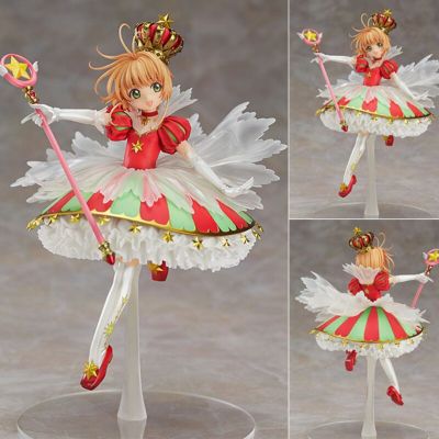 ตัวละครอนิเมะชุดคอสเพลย์card Captor Sakura ตุ๊กตาขยับแขนขาได้ KINOMOTO SAKURA สะสมตุ๊กตาของประดับโต๊ะทำงานโมเดลของขวัญสำหรับเด็ก