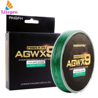 เอ็นตกปลาตกปลาแบบถัก Agwx9แข็งแรงมากถึง300ม. เอ็นตกปลา Senar Pancing Pe เรียบเนียนเครื่องมือตกปลา