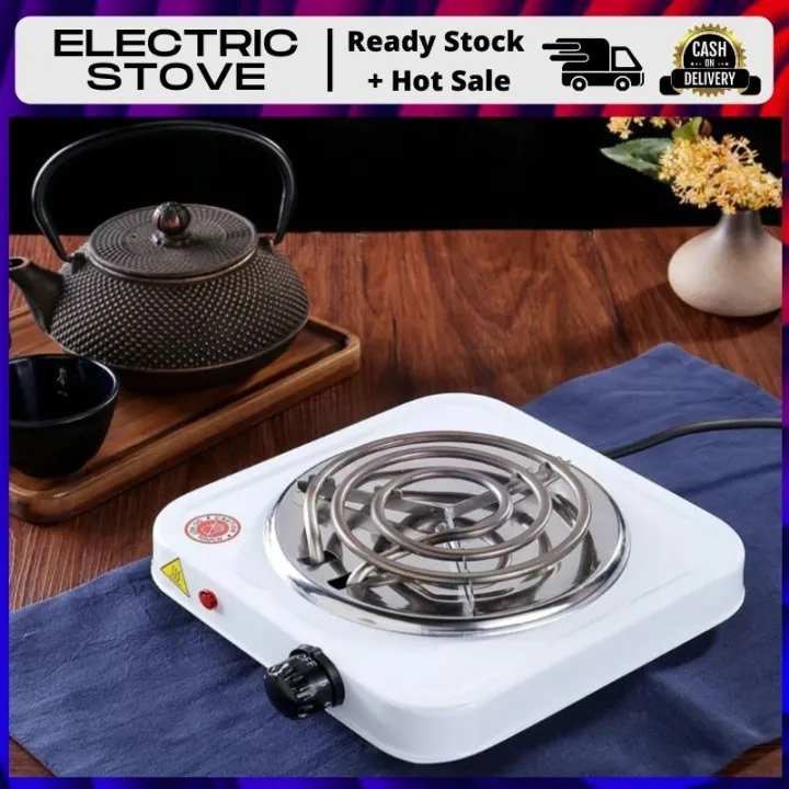 Portable Electric Stove Single Burner 1000W Hot Plate JX1010B (White