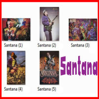 โปสเตอร์ รูปภาพ Santana (6แบบ) ซันตานา รูปหายาก โปสเตอร์วงดนตรี โปสเตอร์ติดผนัง โปสเตอร์สวยๆ ภาพติดผนัง poster