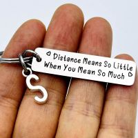 Couple Gift Long Distance Relationship Keychain Best Friend Gift Couple Matching Gift for Boyfriend Girlfriend Friendship Gift