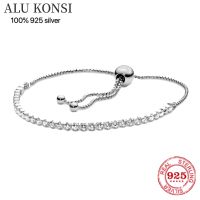 Hot Sale fit Original pan Bracelet for Women Real 100 925 Sterling Silver Snake Chain Bangle Charms DIY high quality Jewelry