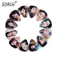 【CW】 SOACH 10pcs 3 kinds of thickness guitar picks Ancient girl pictures high quality print accessories