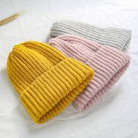 【YD】 New Womens Beanie Hat Wool Knit Cuff Cap for Hats Female