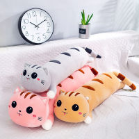 New Cross-Border Soft down Cotton Happy Cat Pillow Plush Toy Creative Big Cat Birthday Gift Wholesale