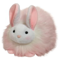 ตุ๊กตานิ่ม Douglas ตุ๊กตากระต่ายขนปุย สีชมพู Pink Puff Bunny Large ขนาด 11 นิ้ว ดักลาส แบรนด์ดังจากอเมริกา มี มอก.