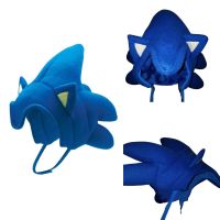 30cm Sonic The Hedgehog Hat Cap Peripheral Kids Adults Headgear Cosplay Halloween