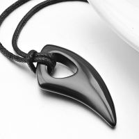 New Trendy Spiked Horn Shape Pendant Necklace Men 39;s Necklace Fashion Metal Spike Shape Pendant Accessories Jewelry