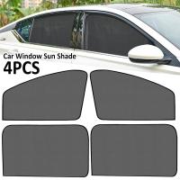 4 Pcs Car Window Sun Shades UV ป้องกันด้านหน้า/ด้านหลังบานหน้าต่าง Shade ม่านในรถแม่เหล็ก Sunshine Blocker ความเป็นส่วนตัวรถ Shield Auto อุปกรณ์ตกแต่งภายในลด Glare