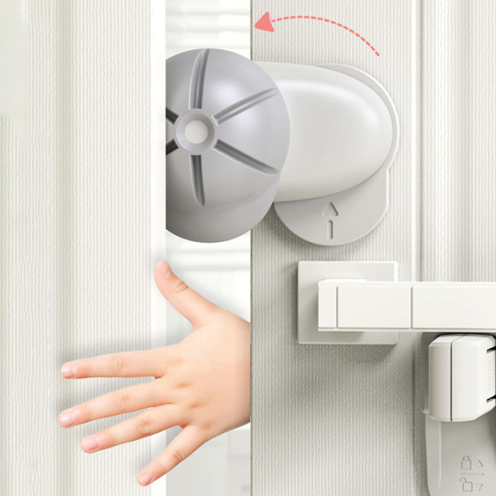 ใหม่เด็กความปลอดภัยประตู-stopper-anti-pinch-hand-security-ป้องกันประตูการ์ดสีเทา-mute-หมุนหน้าแรกห้องนอนประตู-stoppers