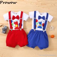 ◐▩℡ Roupa Prorow para o Bebé Menino Romper de Balões Macacão Calças Roupas Smash Outfit Meu 1 ° Aniversário 2pcs