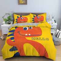 Cartoon Dinosaur Duvet Cover Bedding Twin Kids Boys Girls Bed Set 23 Pieces Ancient Animal Comforter Cover Sets