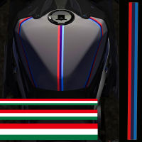 BMW Color Reflective Italy Flag Motocross Stripe Stickers Motorcycle Tank Decals for Honda ADV CBR HRC Decals  Emblems