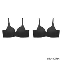 [ แพ็ค 2 ชิ้น ] Sabina เสื้อชั้นใน มีโครง รุ่น Perfect Bra รหัส SBD4400 สีดำ