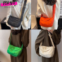 tokyosellectedshop(T1906) กระเป๋าสะพายไหล่สีสดใส น้ำหนักเบา สําหรับผู้หญิง